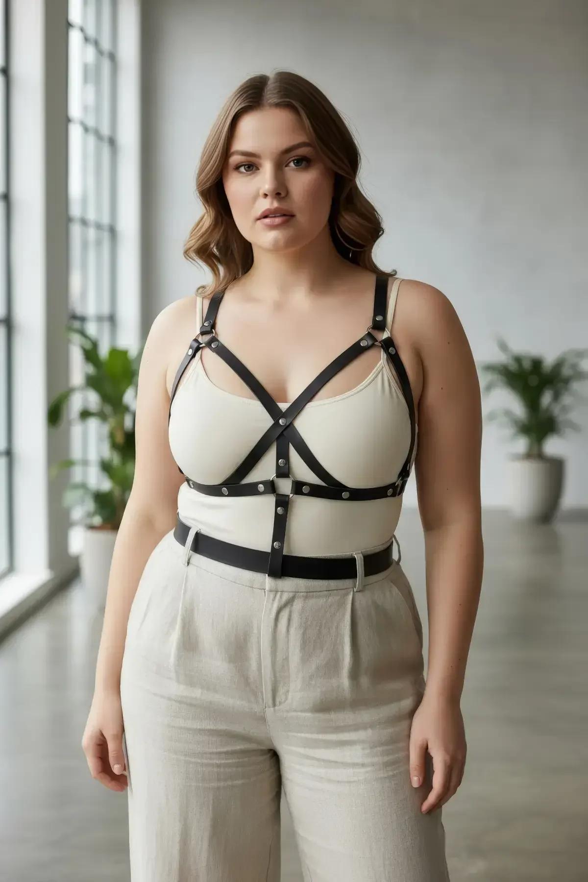 büyük beden harness bel kemeri 3 cm genişlik ayarlanabilir toka yakın çekim