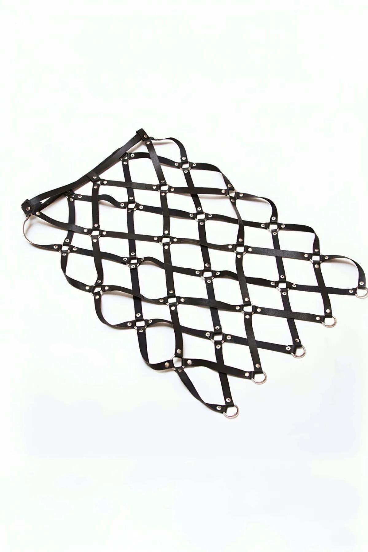 Full Body Harness Skirt with O-Ring Grid Design