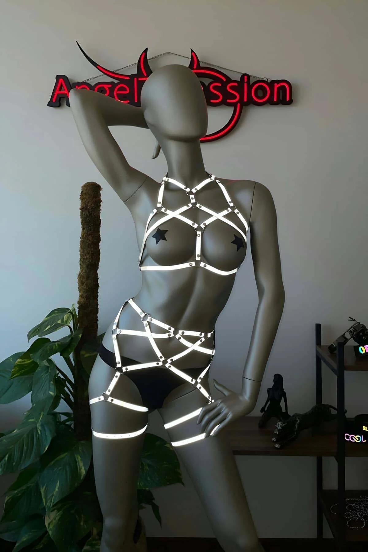 Reflective Full Body Harness Straps