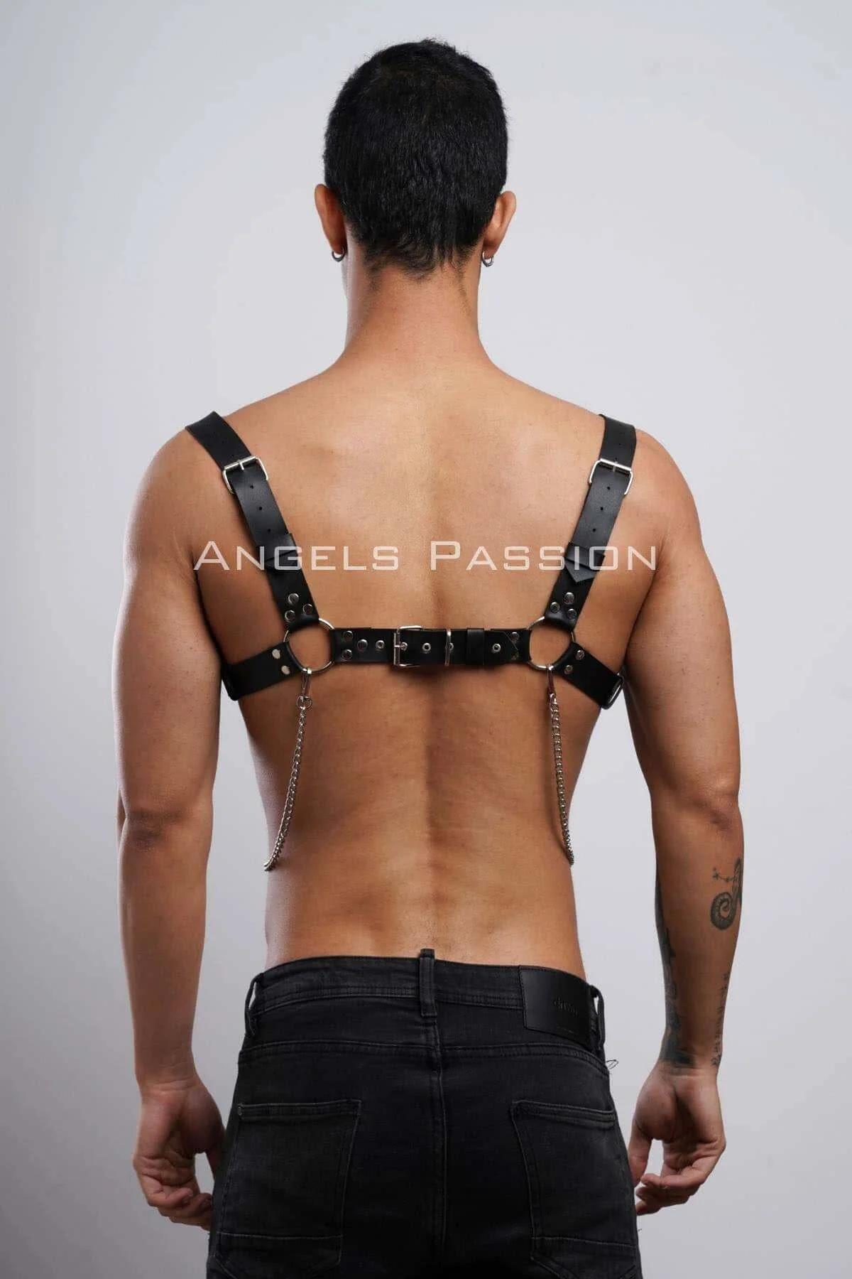 O-Ring Chest Harness with Detachable Chain