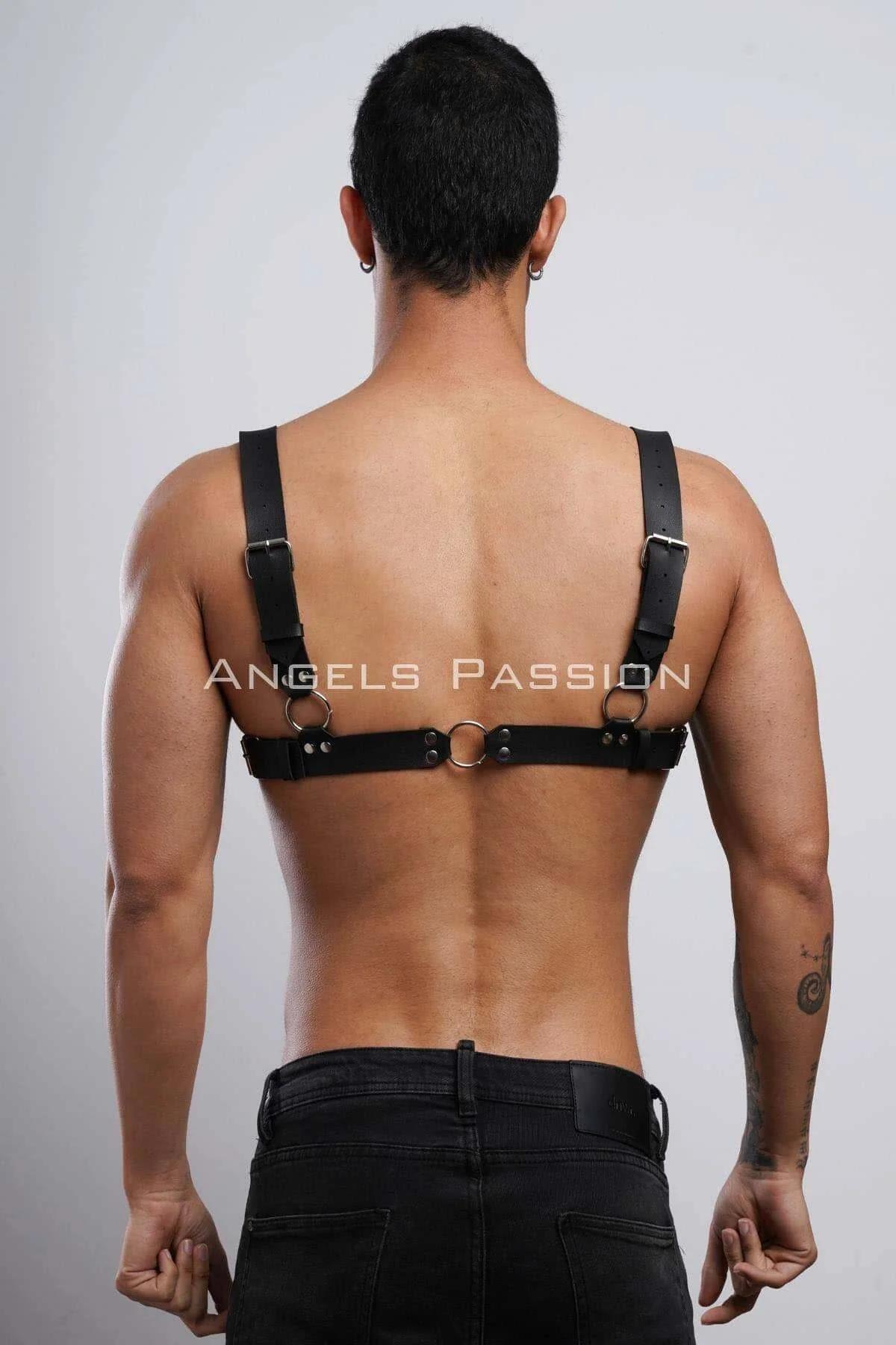 Adjustable Chest Harness with O-Ring Accents