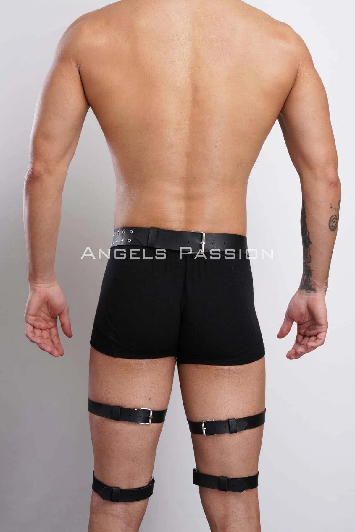 Studded Leg Harness with O-Ring Garters