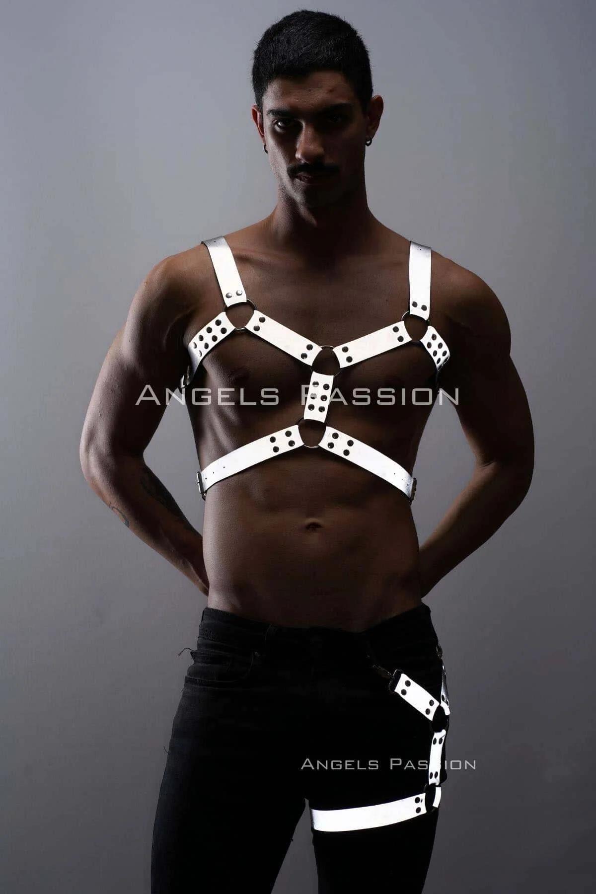 Reflective Chest & Leg Harness Set