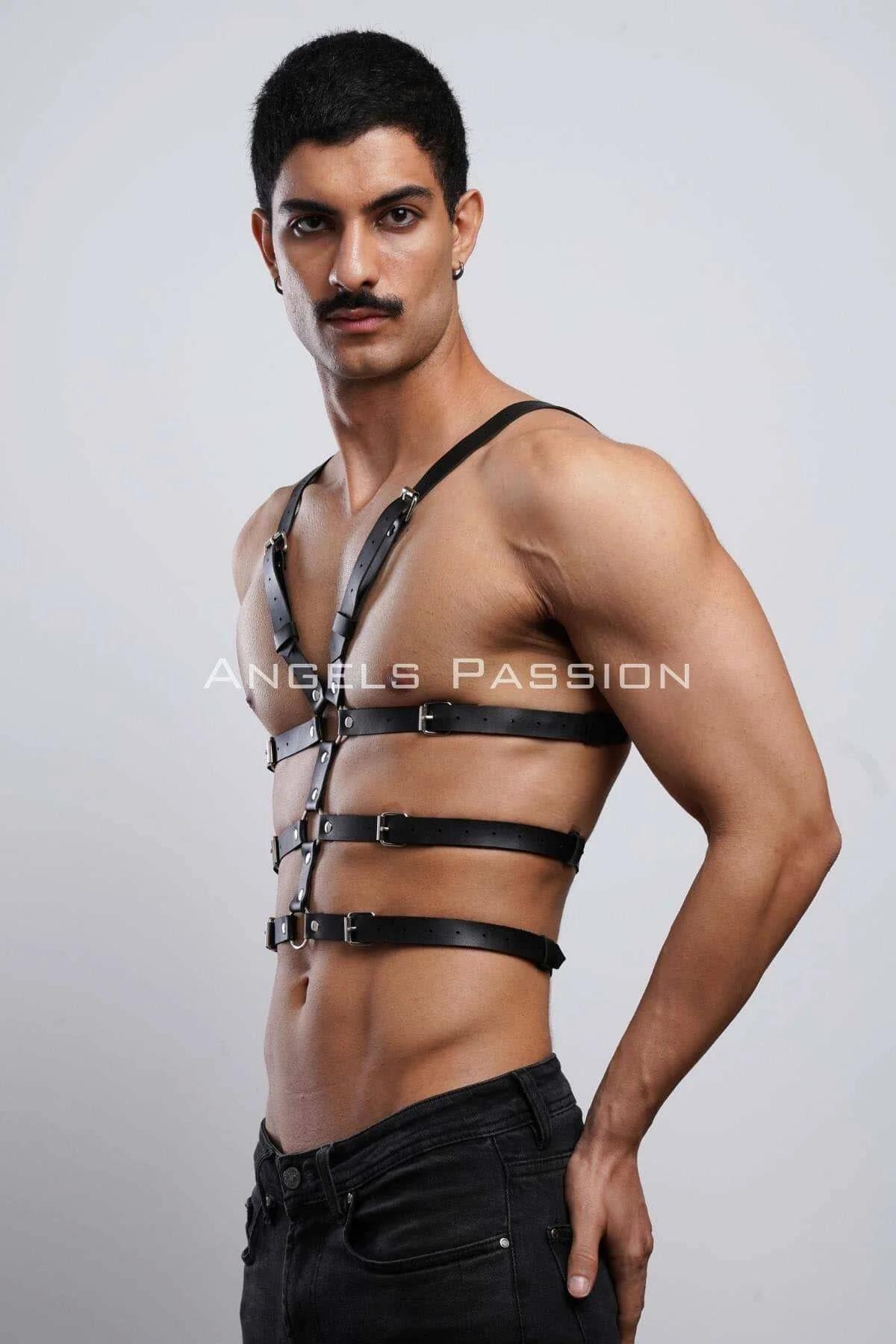 Adjustable Chest Harness with Multiple Straps for Men