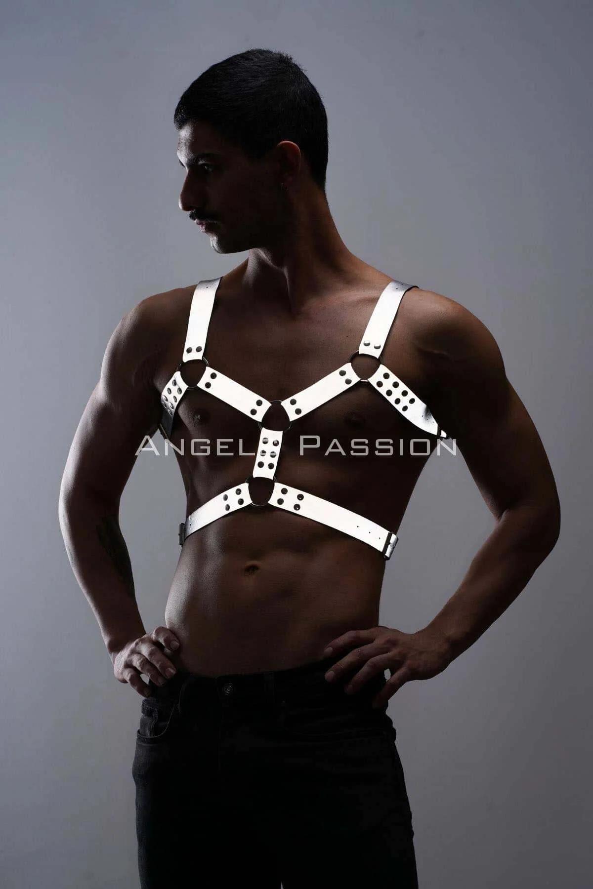 Reflective Chest Harness with O-Ring Accents