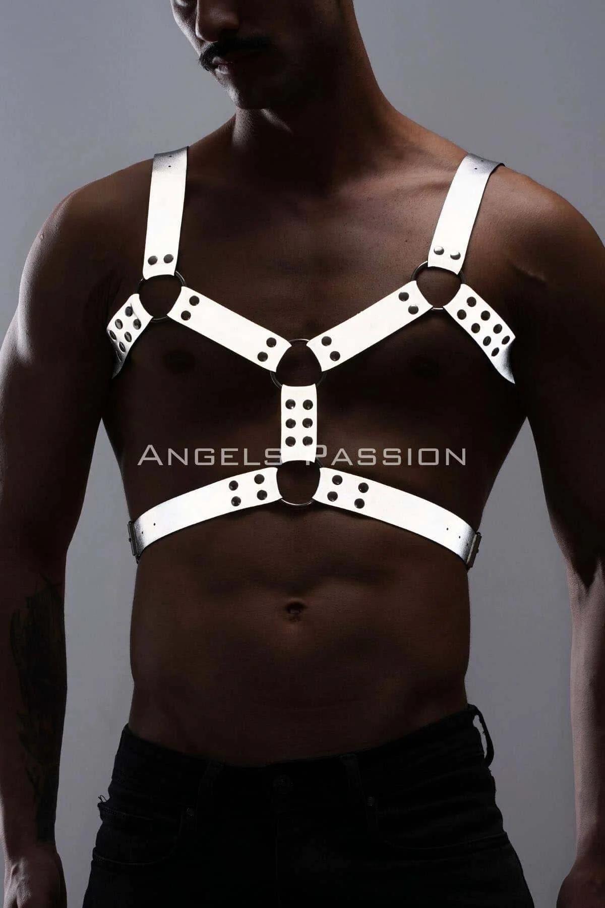 Reflective Chest Harness with O-Ring Accents