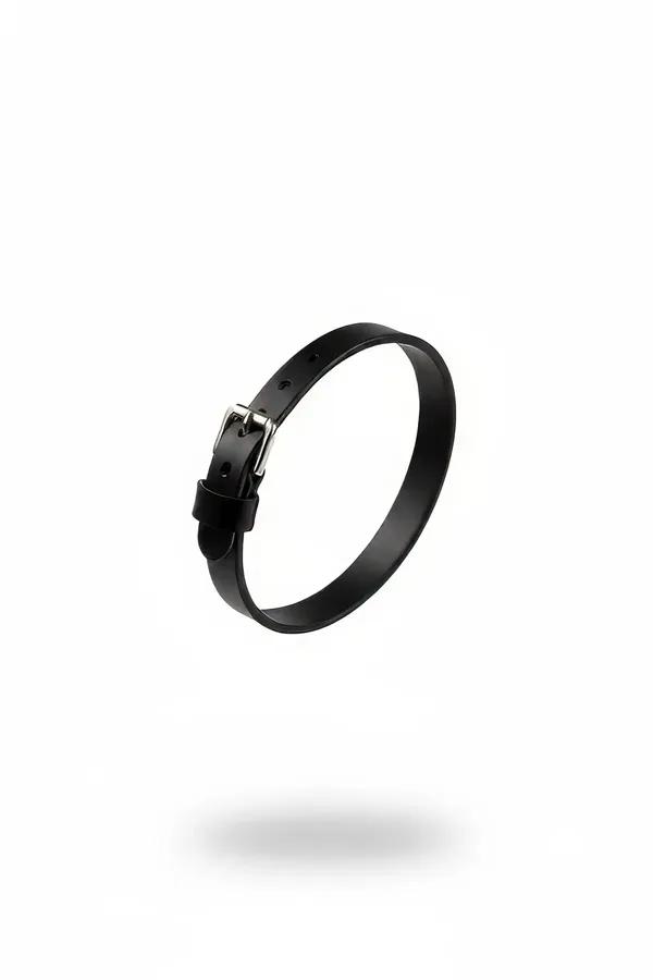 siyah suni deri ince bileklik gümüş tokalı 1 cm kayış minimalist aksesuar