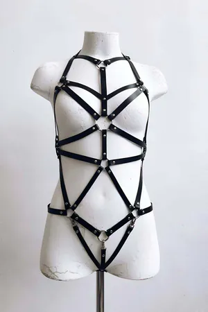 Sexy Leather Body Harness - APFT316