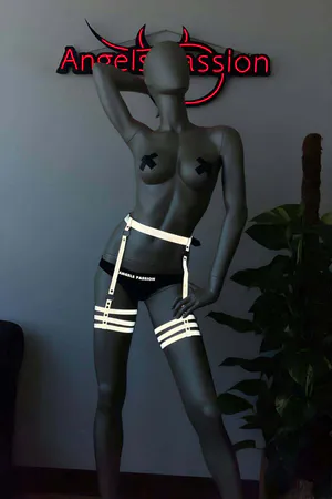 Glow in the Dark Special Leg Harness White Reflective - APFT358