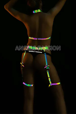 Reflective Special Design Sexy Harness Garter Set
