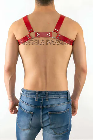 Leather Men's Chest Harness, Fancy Men's Underwear - APFTM8