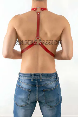 Leather Men's Trouser Accessory, Leather Men's Harness - APFTM29