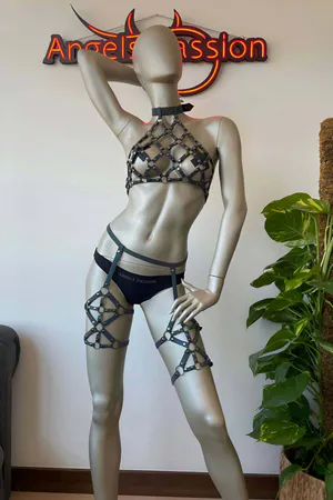 Rainbow Reflective Sexy Garter Underwear Set - APFT460