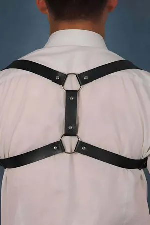 Men's Leather Chest Harness - APFTM128