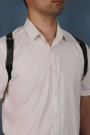 Men's Leather Chest Harness - APFTM128