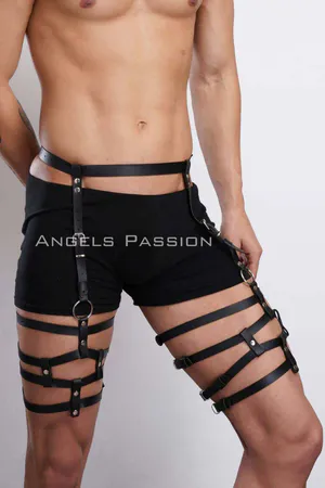 Men's Leg Harness, Leg Belt and Leg Accessory, Stylish Men's Leg Belt - APFTM173