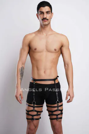 Men's Leg Harness, Leg Belt and Leg Accessory, Stylish Men's Leg Belt - APFTM173