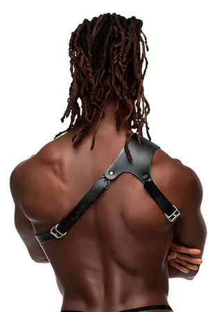 One Shoulder Male Harness, Men's Clubwear, Dancewear, Fancy Wear - APFTM153