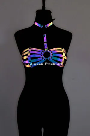 Reflective Women's Underwear, Reflective Bra Harness - APFT224