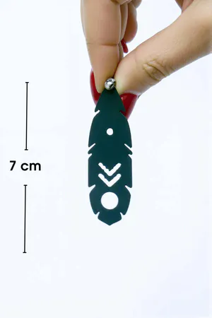 Rainbow Reflective Boho Earrings, Ethnic Laser Cut Earrings - APBJ028